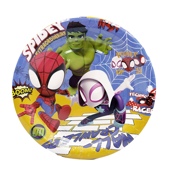 , Spidey Themed Small Paper Plates (10 Plates)