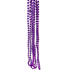 Festive Plastic Beads - Purple (Set of 5)