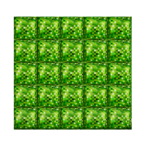 Foil Balloon Wall Backdrop - Pixel Green