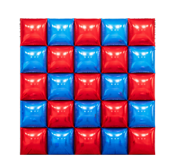 Foil Balloon Wall Backdrop - Dark Blue and Red, Foil Balloon Wall Backdrop – Dark Blue and Red