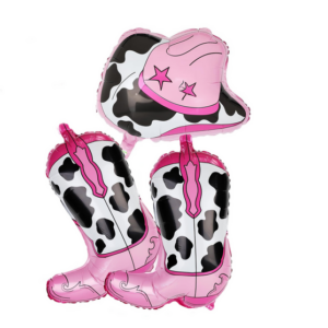 Cowgirl Themed Foil Balloon Set