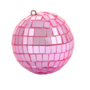 Disco Ball Décor (Pink) - 5cm