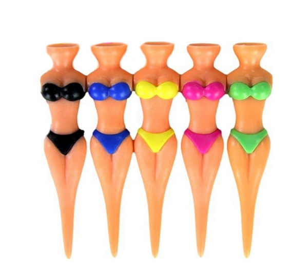 Novelty Lady Golf Tees - Set of 5