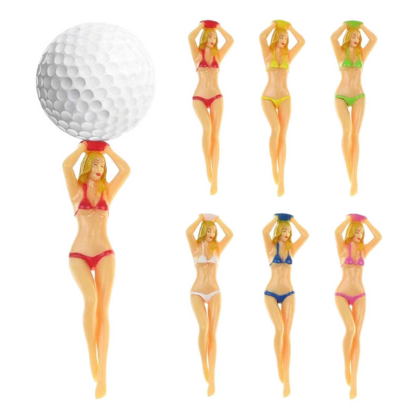 Novelty Lady Golf Tees - Set of 6 - Image 2
