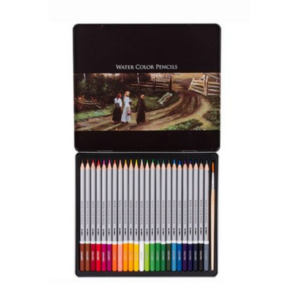 Water Soluble Watercolor Pencils (24 Colors)