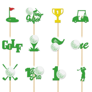 Golf Themed Cupcake Toppers (Set of 12)