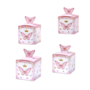 DIY Butterfly Party Favor Boxes Set of 24