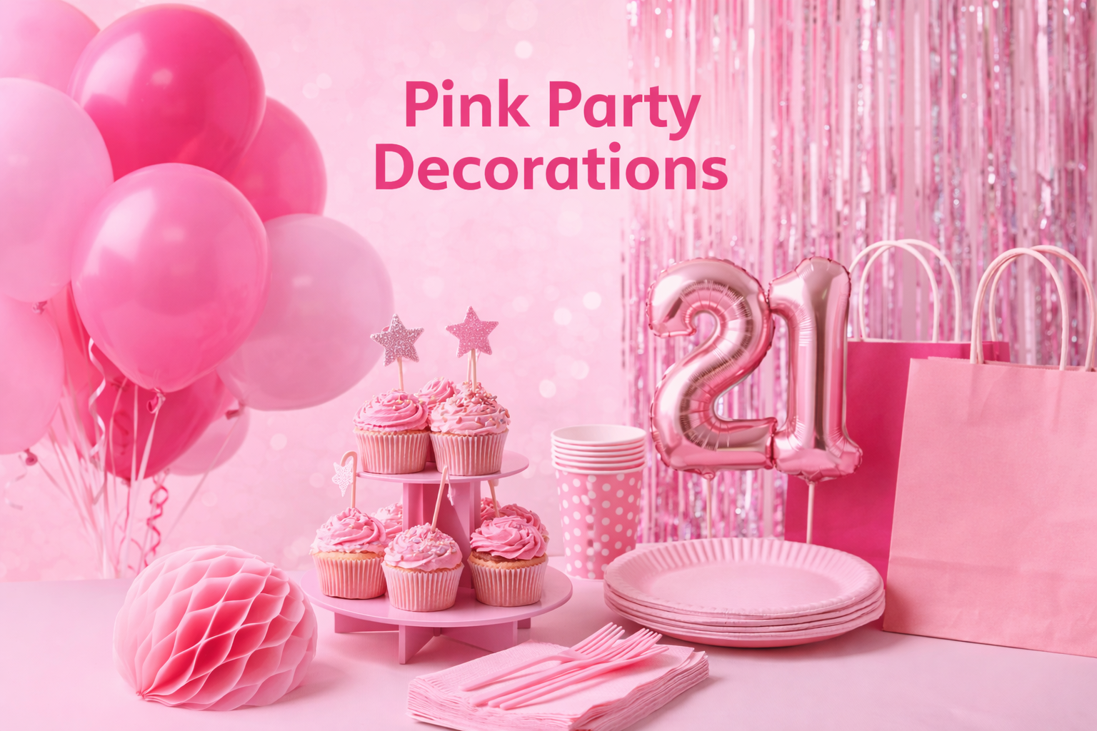 Pink Party Decorations Party Palace — free download