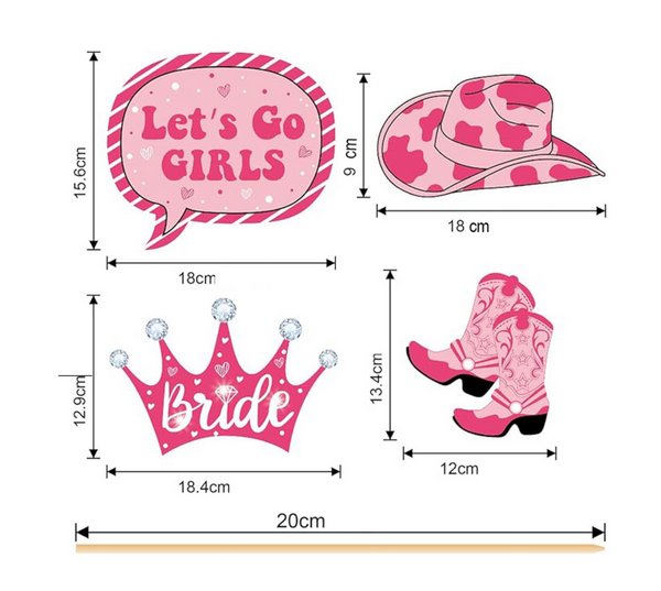 Rodeo Bachelorette Photo Props, Rodeo Bachelorette Photo Props