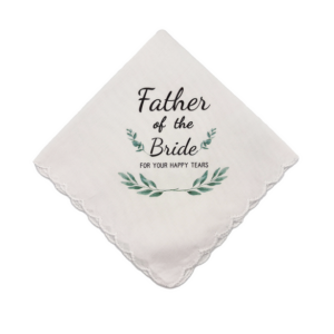 Happy Tears - Father of the Bride Handkerchief