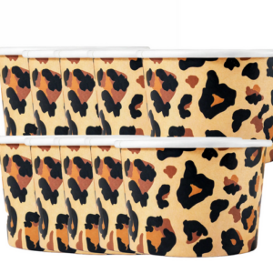 Leopard Ice Cream / Snack Bowls (10 Bowls)