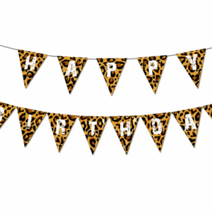 Leopard Happy Birthday Bunting