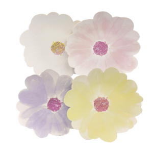 Pastel Flower Small Plates (8 Plates)