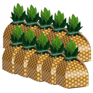 Small Pineapple Favor Boxes (10 Boxes)