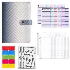 A6 Chevron Ombre Budget Binder Notebook