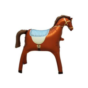 Large Classic Horse Foil Balllon - Brown