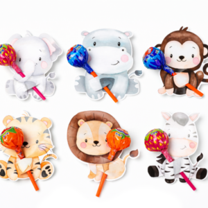 Wild Animal Themed Lollipop Covers (24 Covers)