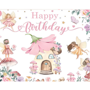 Small Party or Photography Backdrop - Fairy (Pink)