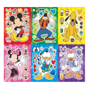 Mickey Themed Sticker Sheet Set (6 Sheets)