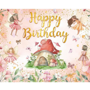 Small Party or Photography Backdrop - Fairy (Red)