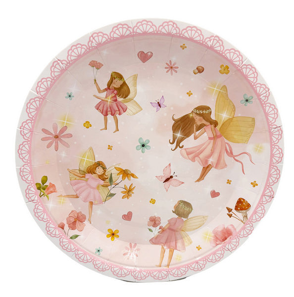 Fairy Themed Small Paper Plates (20 Plates)
