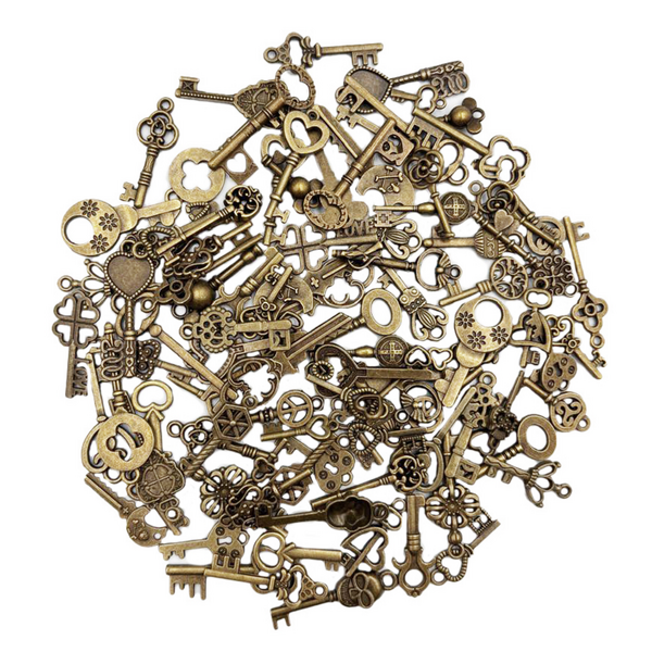 Mixed Set of Vintage Keys – 100 Keys