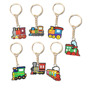 Train Themed Keychains (7 Keychains)