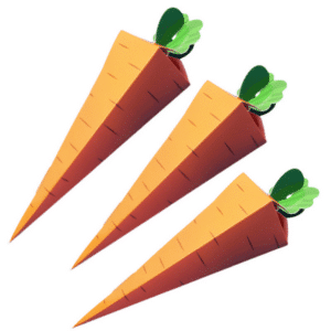 Small Party Favor Boxes - Carrot Theme (10 Boxes)