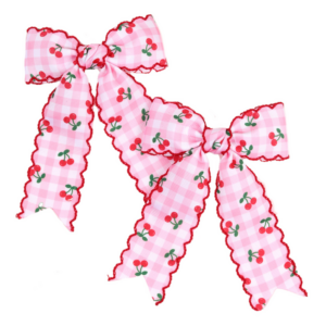Cherry Themed Hair Bows