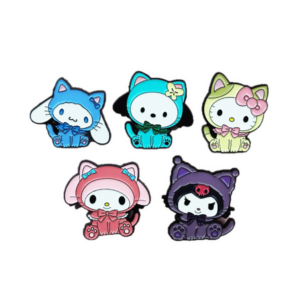Cute Enamel Pin Set (Set of 5)