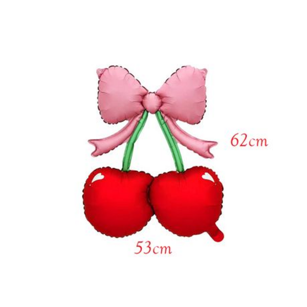 Large Cherry Foil Balloon - Image 2