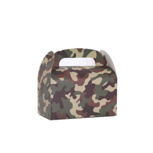 Party Favor Boxes - Camo Theme (12 Boxes)