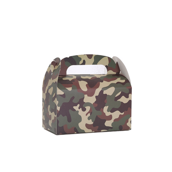 Party Favor Boxes - Camo Theme (12 Boxes)