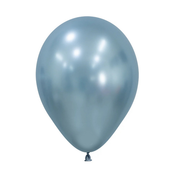 5 Pack Balloons Silk Arctic Blue (12 Inch)