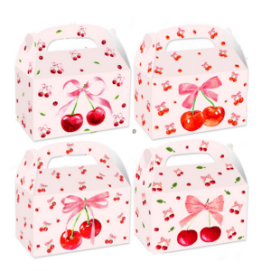 Party Favor Boxes - Cherry (12 Boxes)