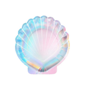 Pastel Shell Large Paper Plates (10 Plates)