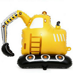 Construction Excavator Foil Balloon