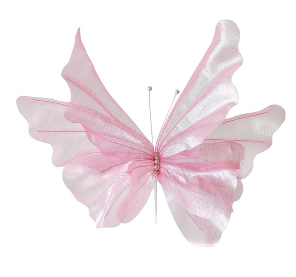 Large Holographic Butterfly Décor (50cm) - Pink