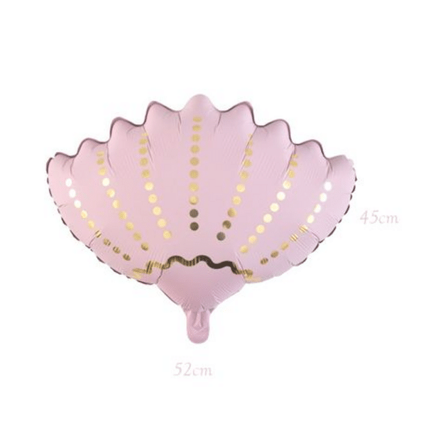 Pastel Shell Foil Balloon Set - Pink (Set of 3) - Image 2