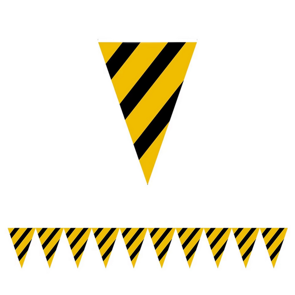 Striped Bunting - Black and Yellow