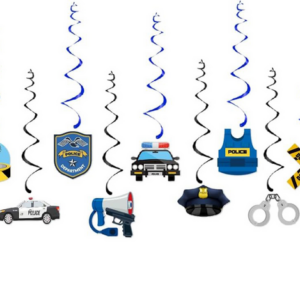Hanging Swirls - Police Themed