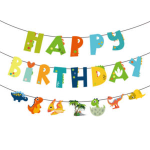 Happy Birthday Banner - Dinosaur