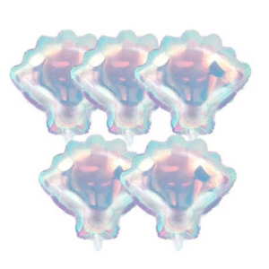 Holographic Shell Foil Balloon Set (5 Balloons)