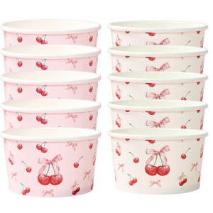 Cherry Ice Cream / Snack Cups (10 Cups)