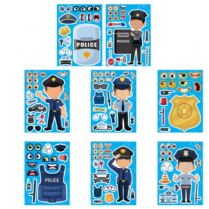 Police Sticker Sheet Set (8 Sheets)