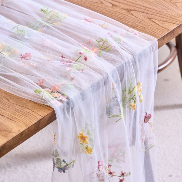 Wildflower Themed Table Runner