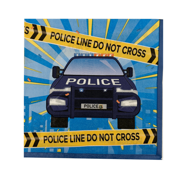 Police Themed Napkins (20 Napkins)