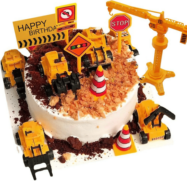 Construction Cake Topper Décor Set (Set of 19)