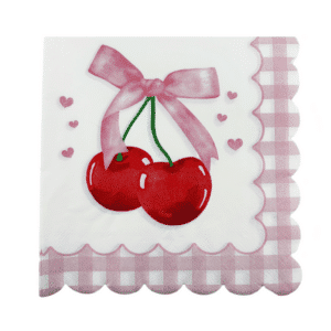 Cherry Themed Paper Napkins (20 Napkins)