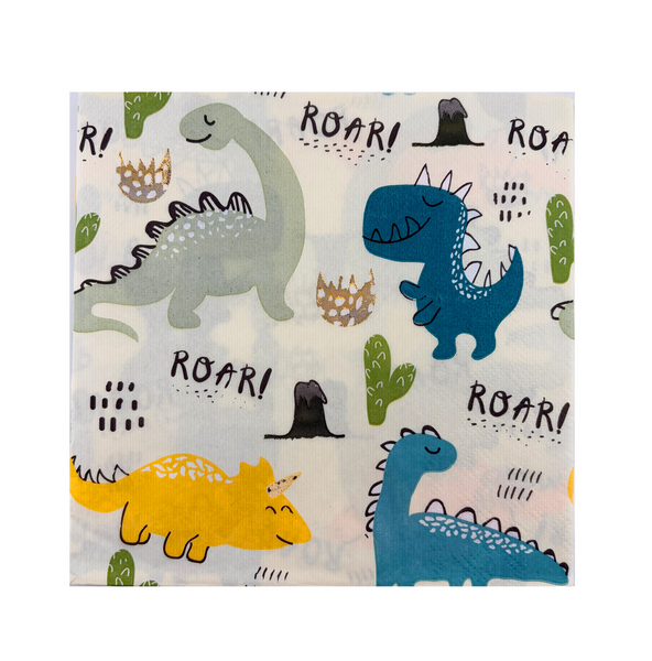 Roar Dinosaur Napkins (20 Napkins)